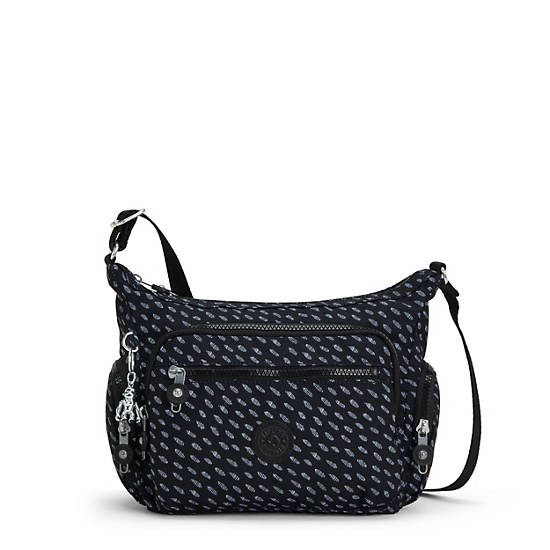 Kipling Gabbie Small Printed Çapraz Askılı Çanta Mavi Beyaz | TR 2066SG